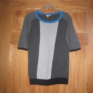 Halogen Colorblock Short Sleeve Sweater